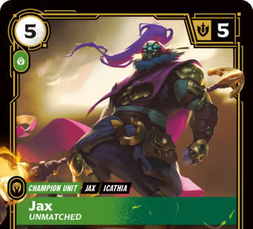 Riftbound - Carte Jax, Inégalable V.1 Rare Armes Spirituelles FOIL FR - Riot Games