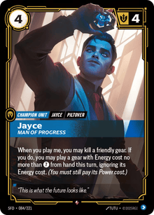 Riftbound - Carte Jayce, Homme du progrès Armes Spirituelles FOIL FR