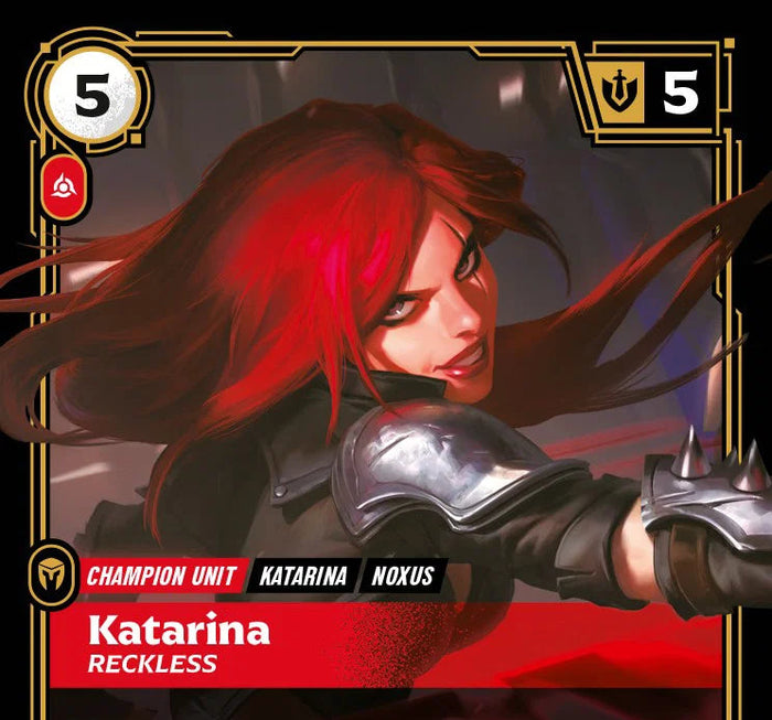 Riftbound - Carte Katarina, Téméraire Déchaînement FOIL FR
