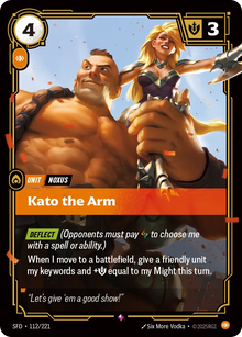 Riftbound - Carte Kato le bras Armes Spirituelles FOIL FR - Riot Games
