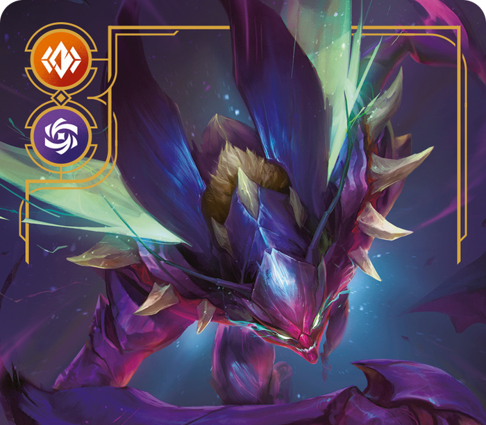 Riftbound - Carte Kha'Zix, Faucheur du Néant V.2 Showcase Déchaînement FOIL FR