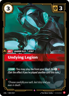 Riftbound - Carte Légion immortelle Déchaînement FOIL FR - Riot Games