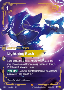 Riftbound - Carte Lightning Rush Vendetta FOIL EN - Riot Games