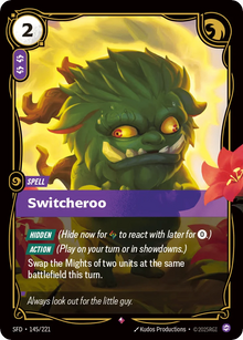 Riftbound - Carte Permutation Armes Spirituelles FOIL FR - Riot Games