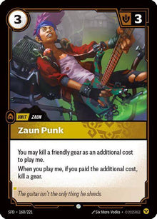 Riftbound - Carte Punk zaunien Armes Spirituelles FR - Riot Games