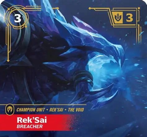 Riftbound - Carte Rek'Sai, Foreuse V.2 Showcase Armes Spirituelles FOIL FR