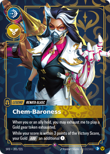 Riftbound - Carte Renata Glasc, Baronne de la chimie V.1 Rare Armes Spirituelles - Riot Games