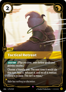 Riftbound - Carte Retraite tactique FOIL FR - Riot Games