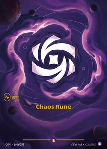 Riftbound - Carte Rune de chaos V.2 Showcase Armes Spirituelles FOIL FR