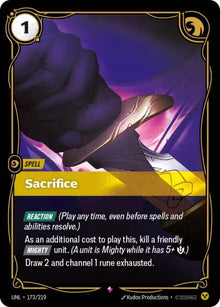 Riftbound - Carte Sacrifice FOIL FR - Riot Games