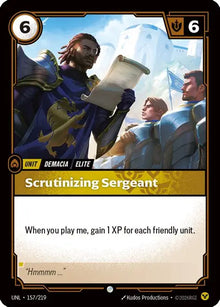 Riftbound - Carte Sergent minutieux Déchaînement FR - Riot Games