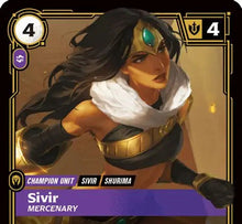 Riftbound - Carte Sivir, Mercenaire V.1 Rare Armes Spirituelles FOIL FR - Riot Games