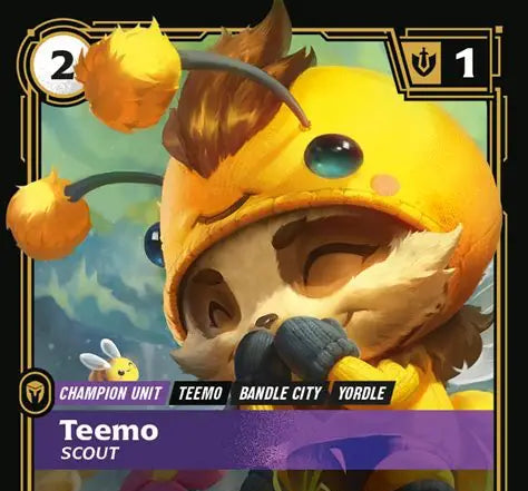 Riftbound - Carte Teemo, Éclaireur V.2 Showcase Origines FOIL FR - Riot Games