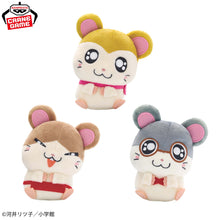 Tottoko Hamtaro - Peluches Heke Plush Scarf-chan, Maido-kun & Megane-kun 13cm Banpresto
