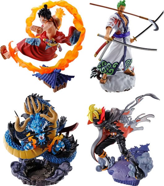 One Piece Petitrama statuette PVC Logbox Re Birth Wano Kuni Vol.1 Set